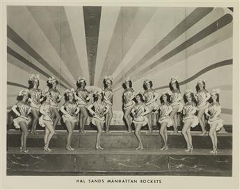 (DANCING QUEENS) A series of 50 photographs depicting the traveling dance troupe Hal Sands Manhattan Rockets.